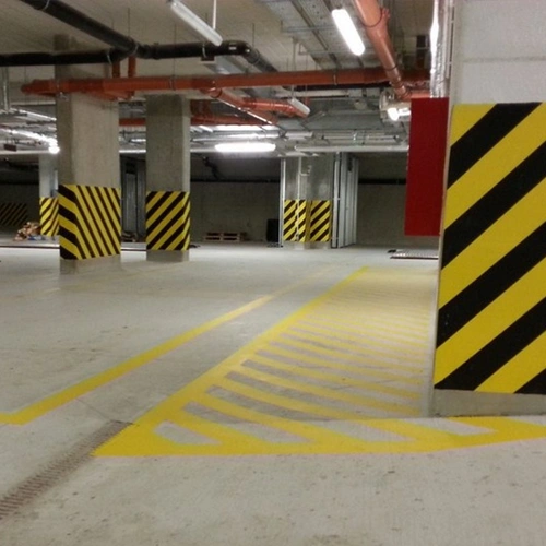 Malowanie poziome i pionowe garaży, parkingów, dróg.